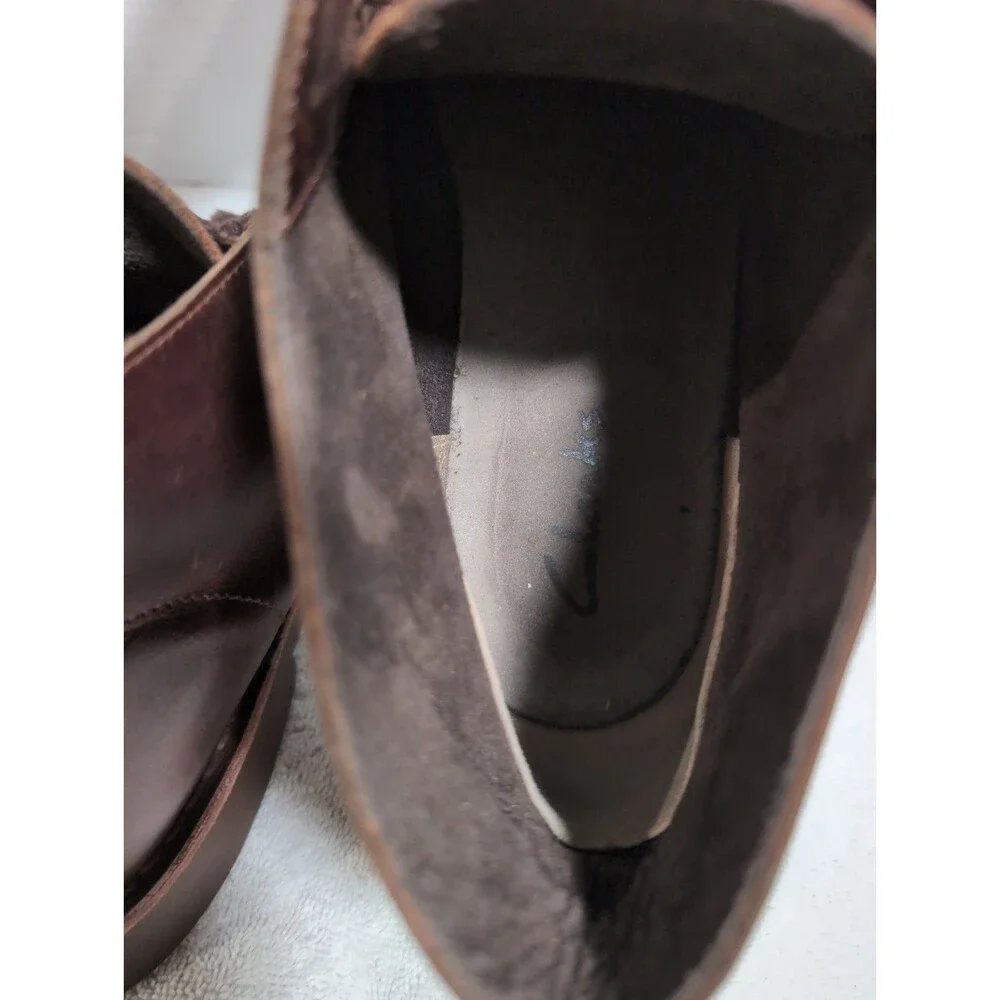 CLARKS BUSHACRE  GENUINE LEATHER CHUKKA BOOTS BROWN MEN'S SIZE 12 VGC